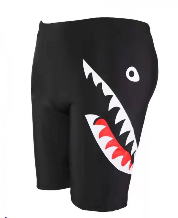 Summer Men's Shark Quick-drying Boxer Swimming Trunks