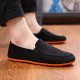 Summer Breathable Men's Shoes Old Beijing Canvas Shoes Men's Korean Version Of Peas Shoes Casual Shoes Driving Lazy Shoes Men's